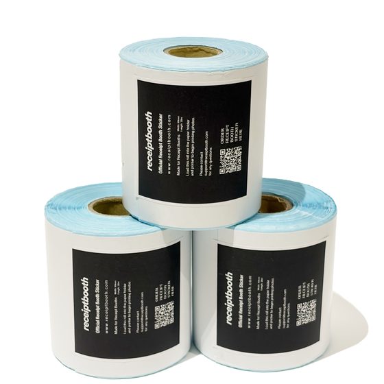 Roll of Receipt Booth sticker paper